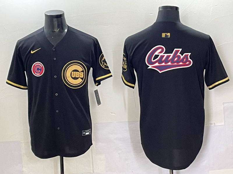 Men Chicago Cubs blank black Nike MLB 2025 Jersey 054